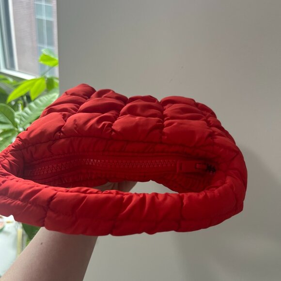 Cos Red Quilted Mini Handbag - Picture 2 of 5